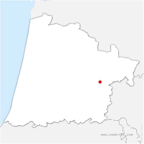 carte de localisation de Gaillères