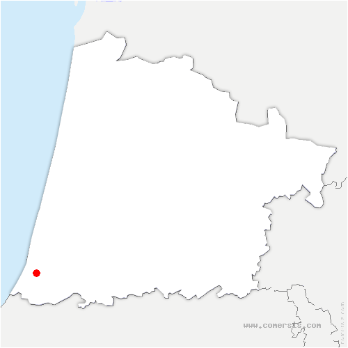 carte de localisation de Labenne