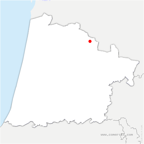 carte de localisation de Lacadée