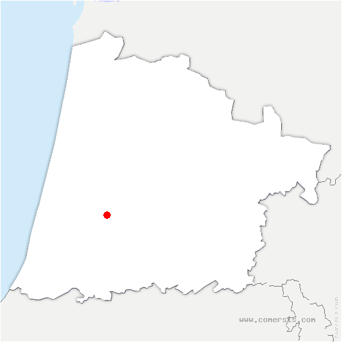 carte de localisation de Laluque