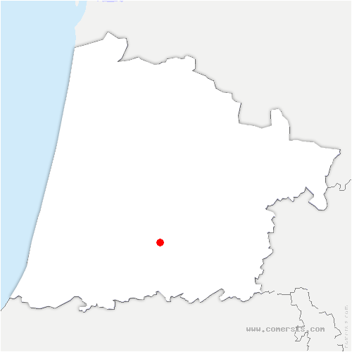 carte de localisation de Laurède