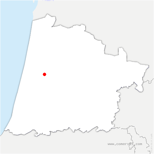 carte de localisation de Lévignacq