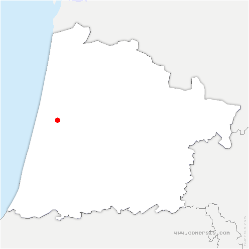 carte de localisation de Lit-et-Mixe