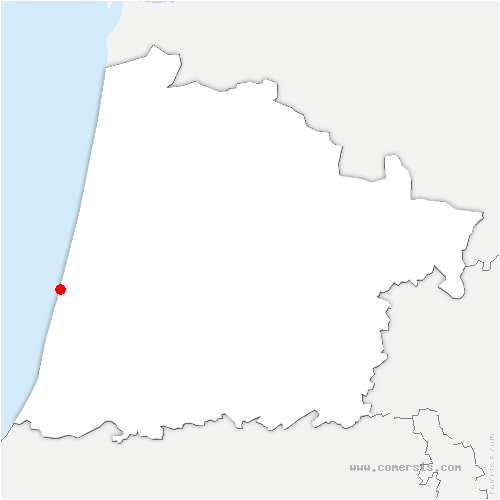 carte de localisation de Moliets-et-Maa