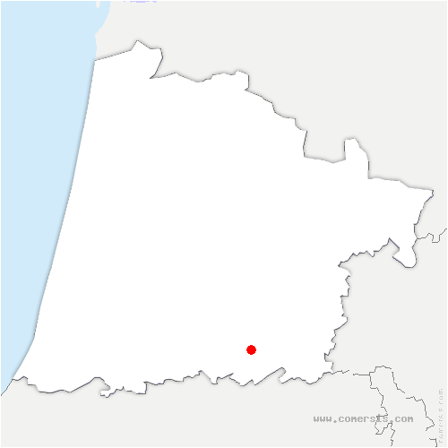 carte de localisation de Monségur