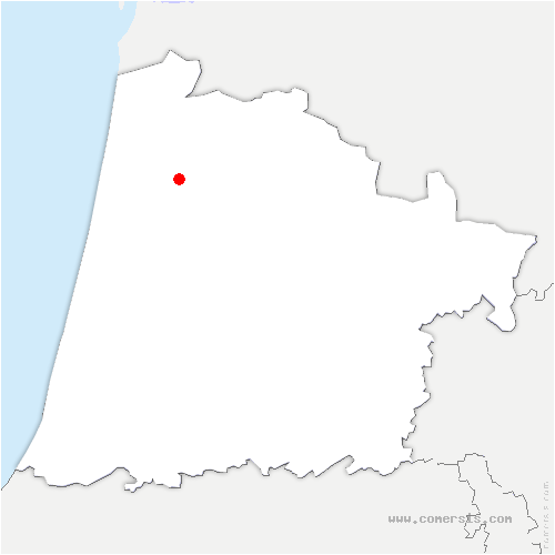 carte de localisation de Pontenx-les-Forges