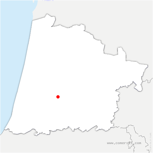 carte de localisation de Pontonx-sur-l'Adour