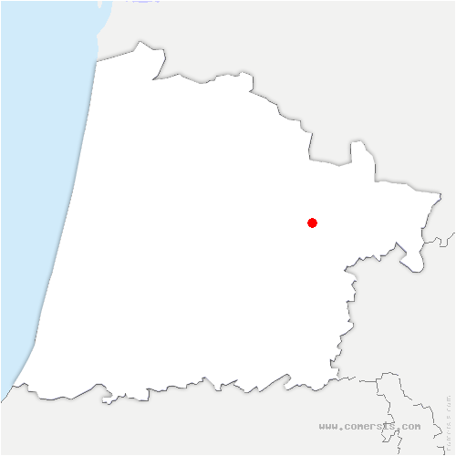 carte de localisation de Pouydesseaux