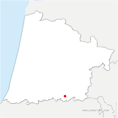 carte de localisation de Préchac
