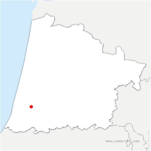 carte de localisation de Rivière-Saas-et-Gourby