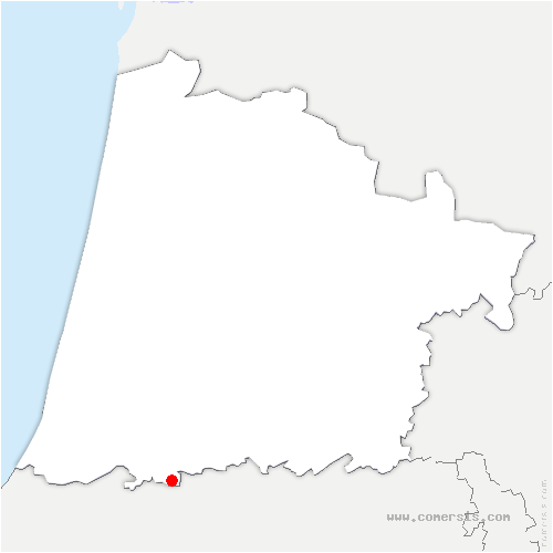 carte de localisation de Saint-Cricq-du-Gave