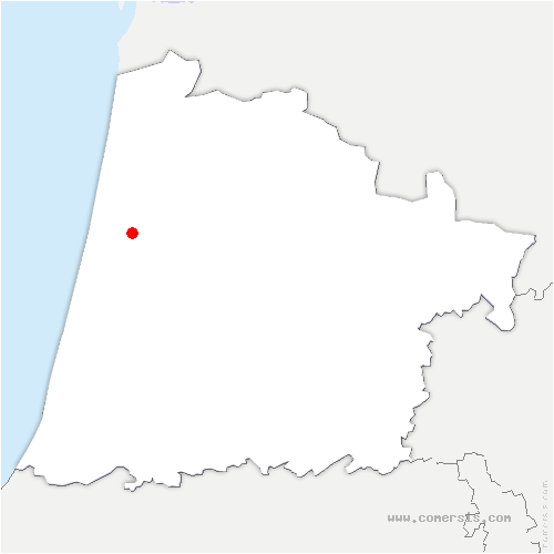 carte de localisation de Saint-Julien-en-Born
