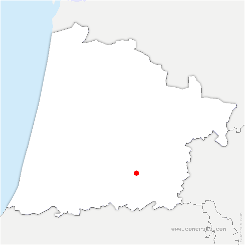 carte de localisation de Sainte-Colombe-en-Bruilhois
