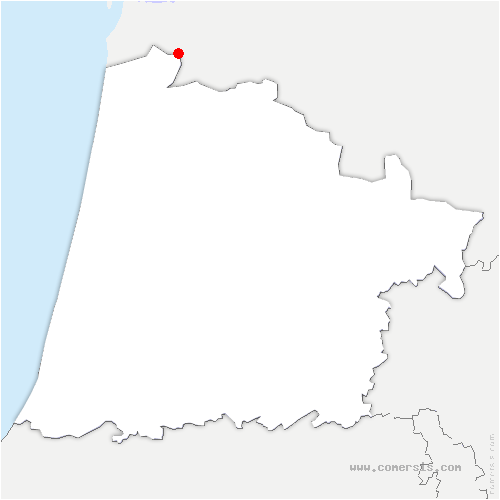carte de localisation de Sanguinet