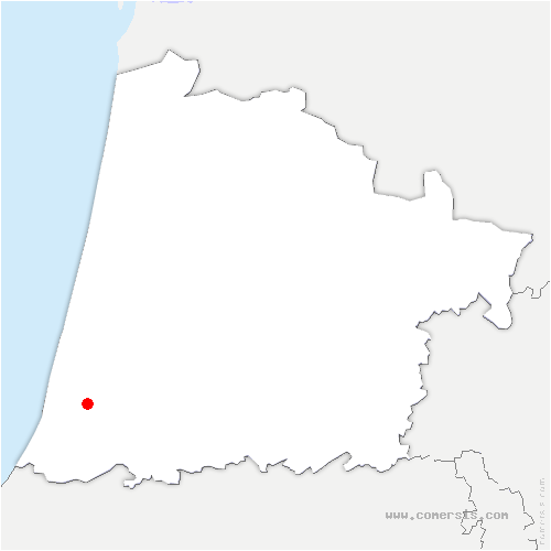 carte de localisation de Saubion