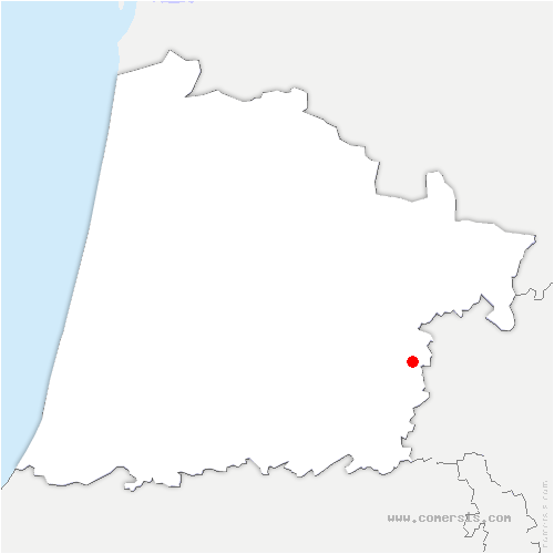 carte de localisation de la Sauvetat-de-Savères