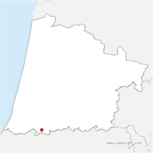 carte de localisation de Sorde-l'Abbaye