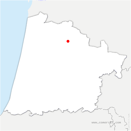 carte de localisation de Trensacq