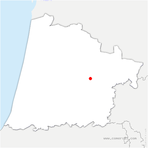 carte de localisation de Uchacq-et-Parentis