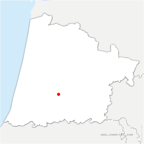 carte de localisation de Vicq-d'Auribat