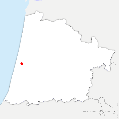 carte de localisation de Vielle-Saint-Girons