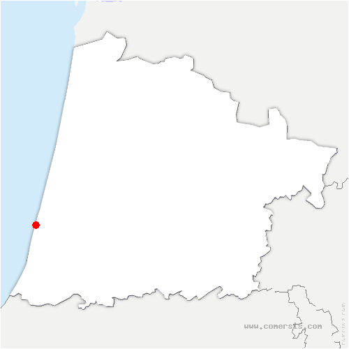 carte de localisation de Vieux-Boucau-les-Bains