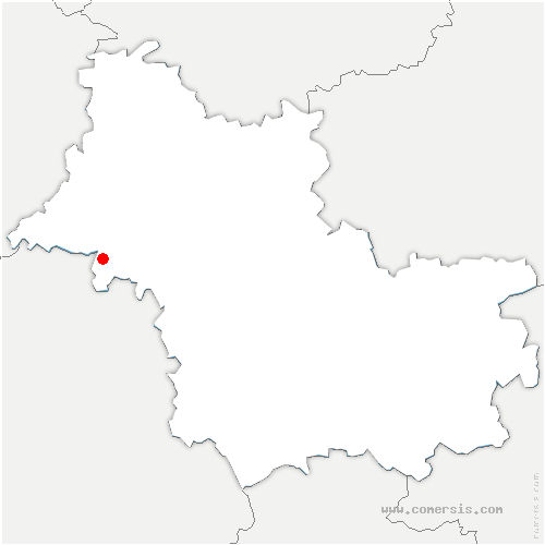 carte de localisation de Authon