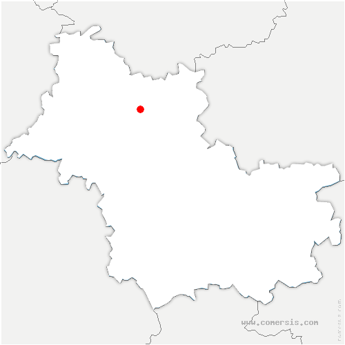 carte de localisation de Beauvilliers