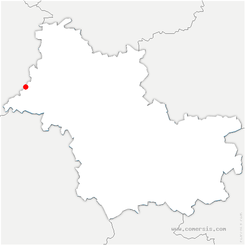 carte de localisation de Bonneveau