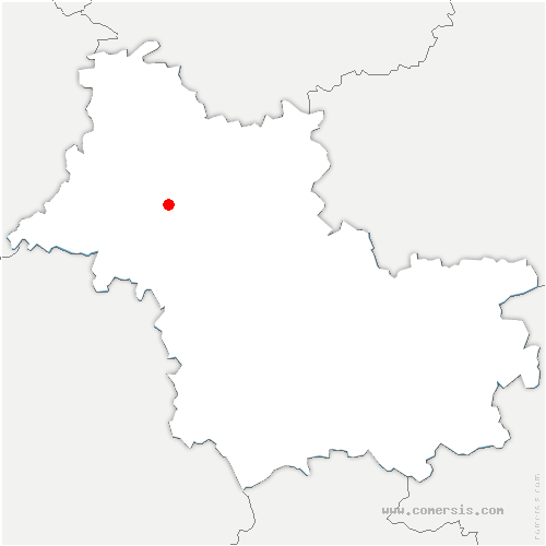 carte de localisation de Bougy-lez-Neuville