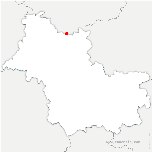 carte de localisation de Brévainville