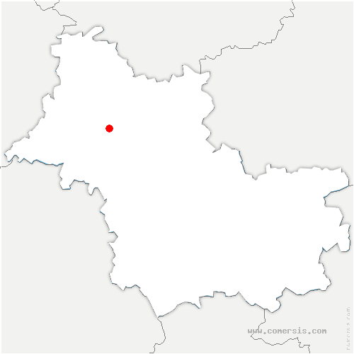 carte de localisation de Brinay