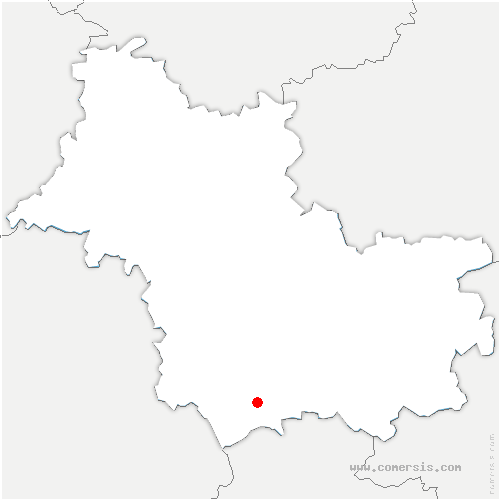 carte de localisation de Châtillon-sur-Cher