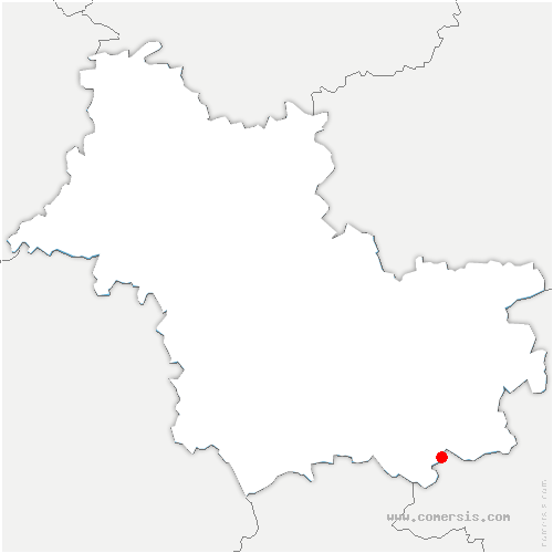 carte de localisation de Châtres-sur-Cher