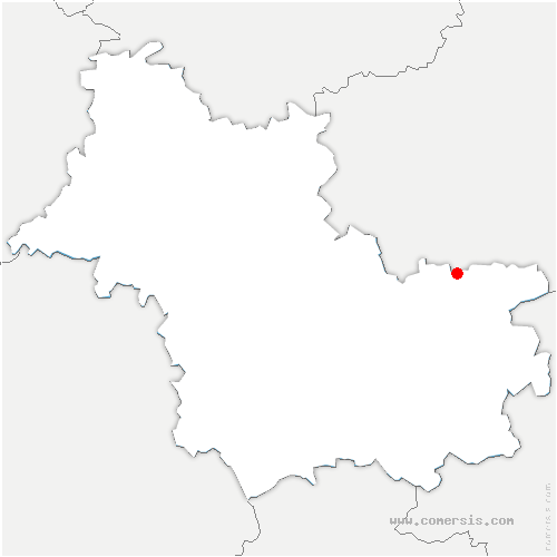 carte de localisation de Chaumont-sur-Tharonne