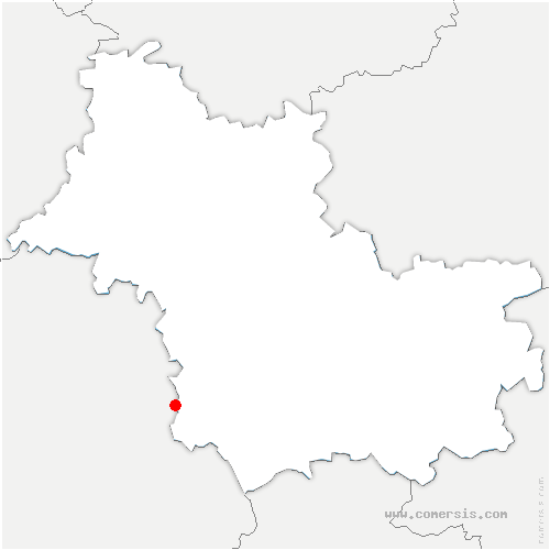 carte de localisation de Chissay-en-Touraine