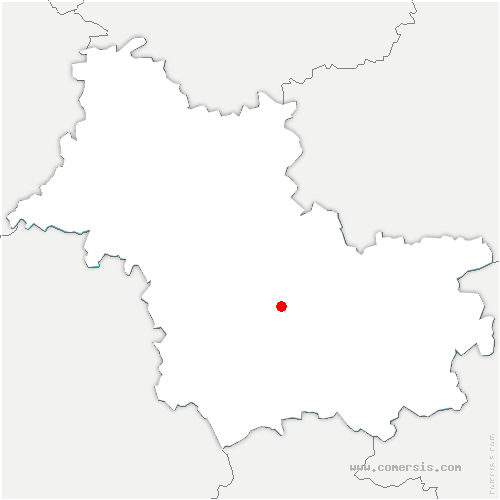 carte de localisation de Cour-Cheverny