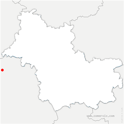 carte de localisation de Cravant