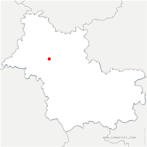 carte de localisation de Crucheray