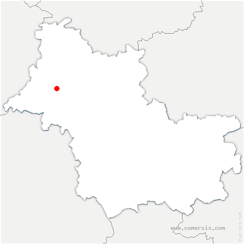 carte de localisation de Dampierre-en-Graçay