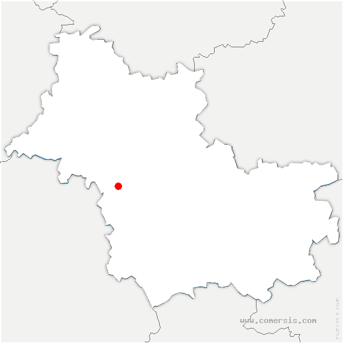 carte de localisation de Darvoy