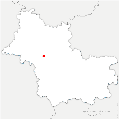 carte de localisation de Donnery