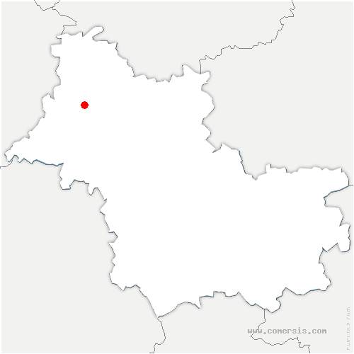 carte de localisation d'Épuisay