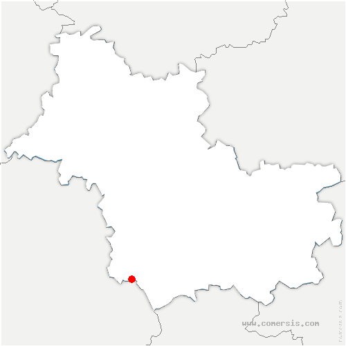 carte de localisation de Faverolles-sur-Cher