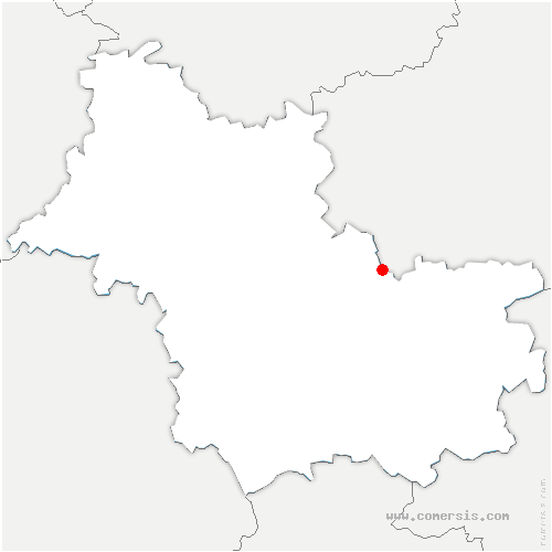 carte de localisation de la Ferté-Saint-Cyr