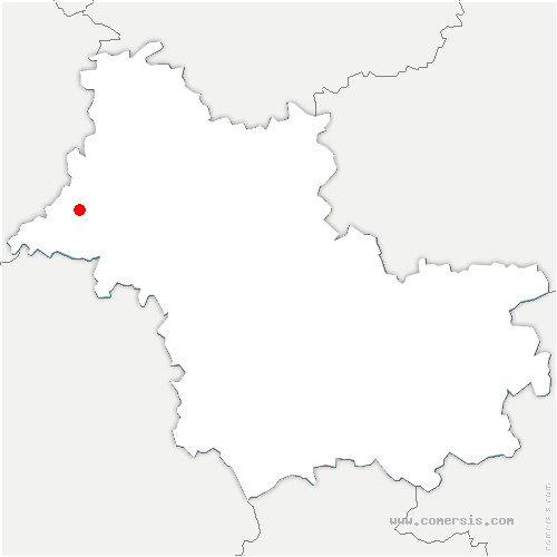 carte de localisation de Fontaine-les-Coteaux