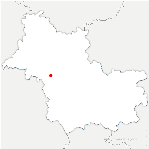 carte de localisation de Françay