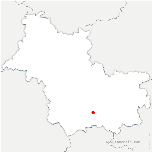 carte de localisation de Gy-en-Sologne
