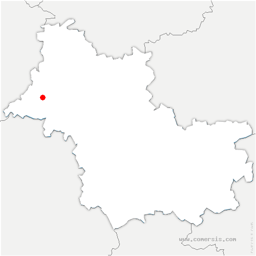 carte de localisation d'Huêtre