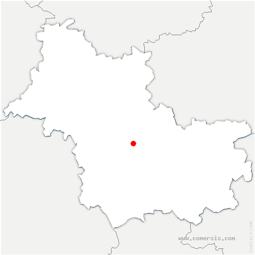 carte de localisation d'Huisseau-sur-Cosson
